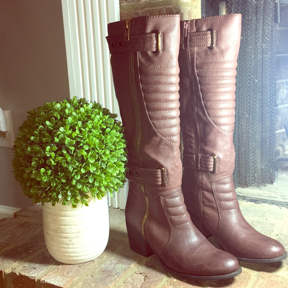 Carlos by Carlos Santana Brown Riding Boots